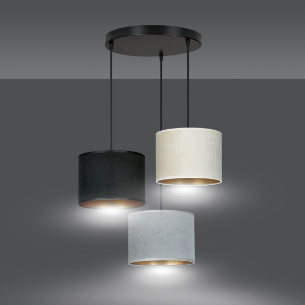 Lampa wisząca HILDE 3 BL PREMIUM MIX