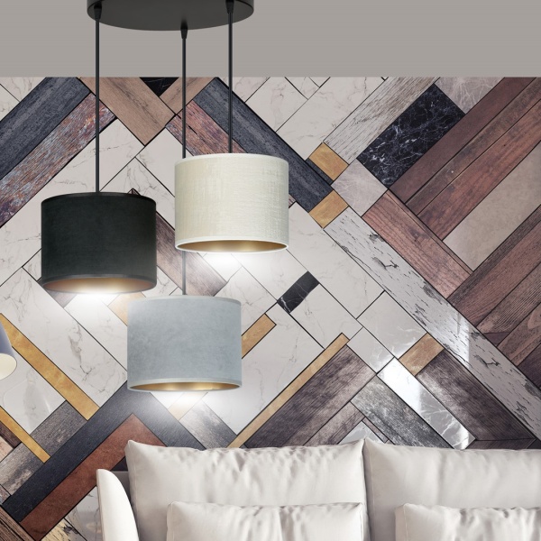 Lampa wisząca HILDE 3 BL PREMIUM MIX