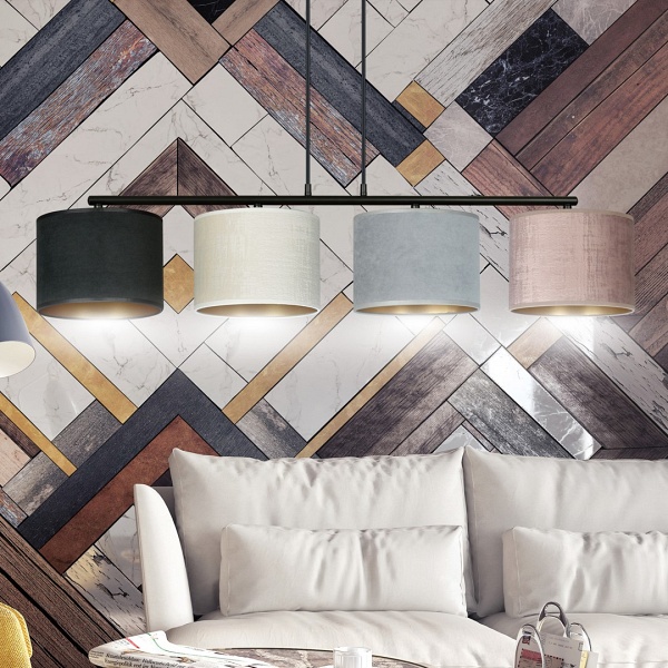 Lampa wisząca HILDE 4 BL MIX