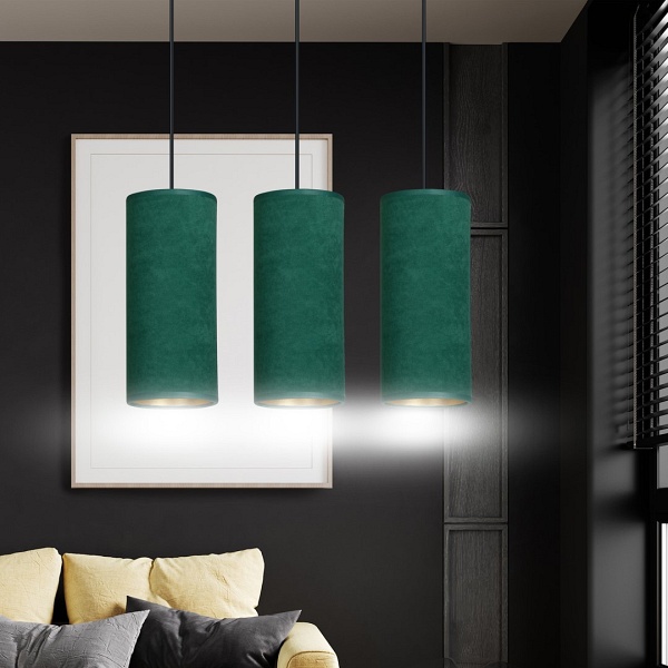 Lampa wisząca BENTE 3 BL GREEN