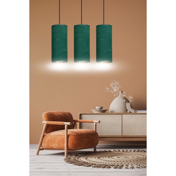 Lampa wisząca BENTE 3 BL GREEN