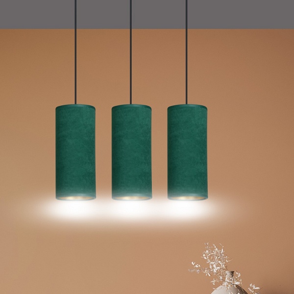 Lampa wisząca BENTE 3 BL GREEN