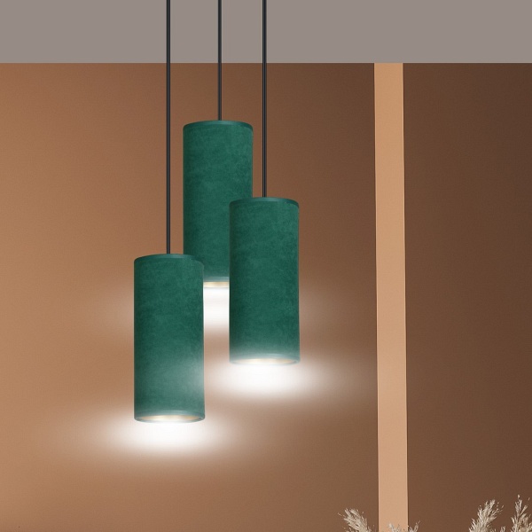 Lampa wisząca BENTE 3 BL PREMIUM GREEN