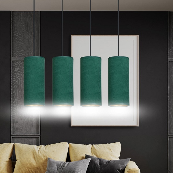 Lampa wisząca BENTE 4 BL GREEN