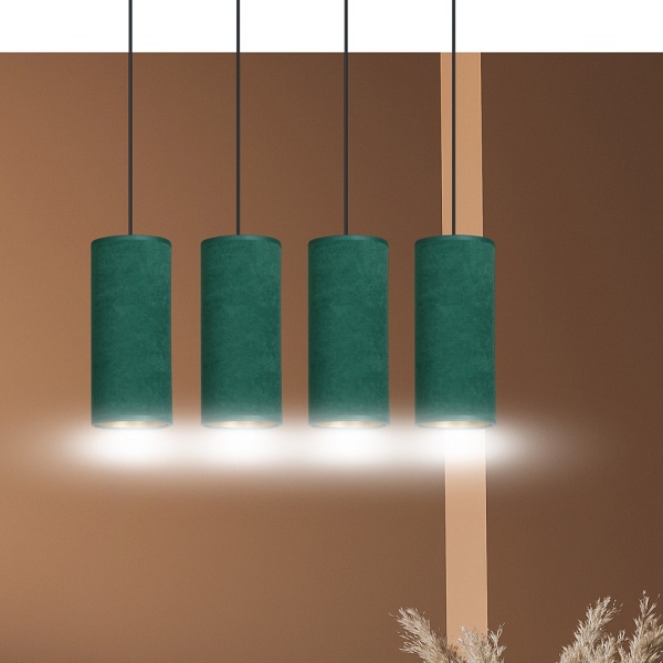 Lampa wisząca BENTE 4 BL GREEN