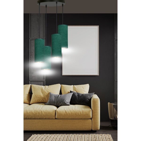 Lampa wisząca BENTE 4 BL PREMIUM GREEN