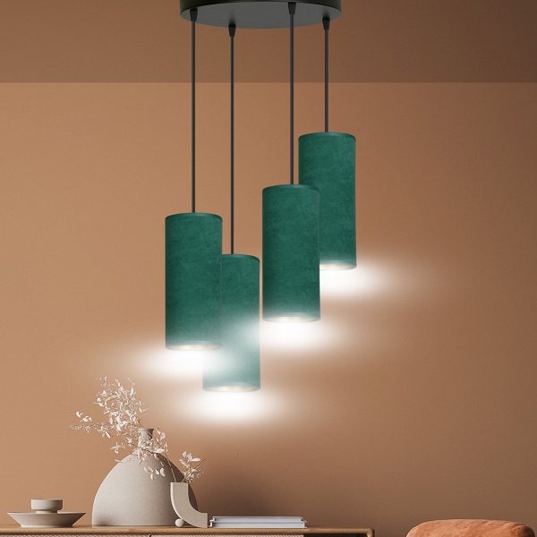 Lampa wisząca BENTE 4 BL PREMIUM GREEN