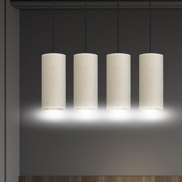 Lampa wisząca BENTE 4 BL WHITE