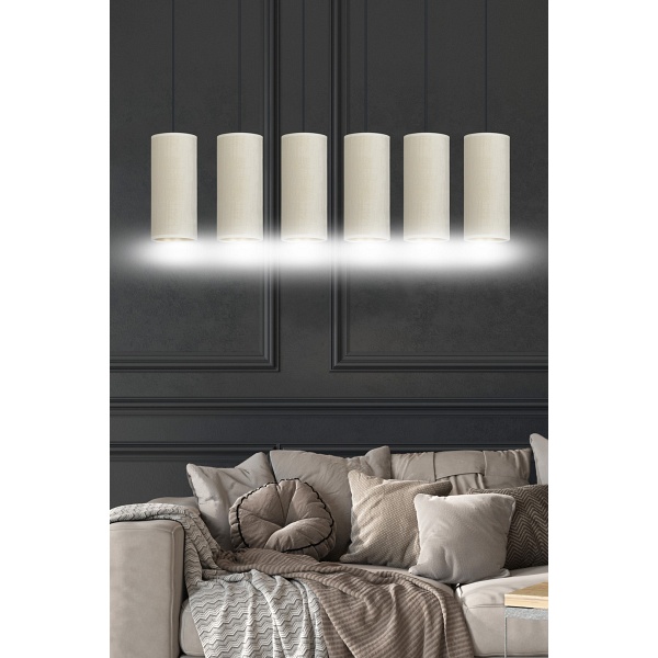 Lampa wisząca BENTE 6 BL WHITE
