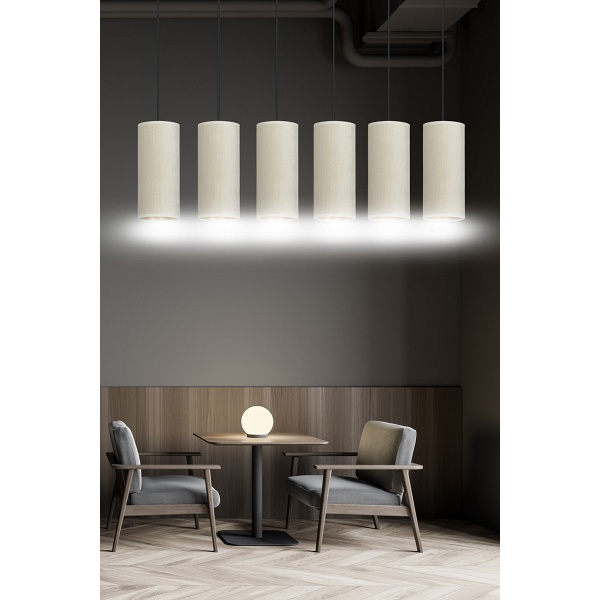 Lampa wisząca BENTE 6 BL WHITE