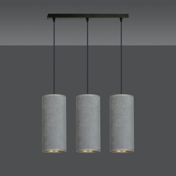 Lampa wisząca BENTE 3 BL GRAY