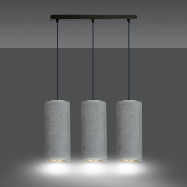 Lampa wisząca BENTE 3 BL GRAY