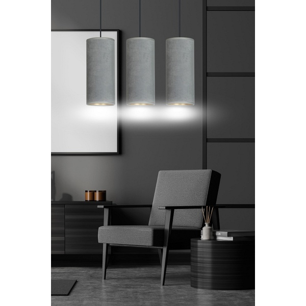 Lampa wisząca BENTE 3 BL GRAY