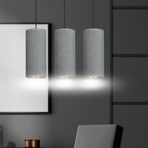 Lampa wisząca BENTE 3 BL GRAY