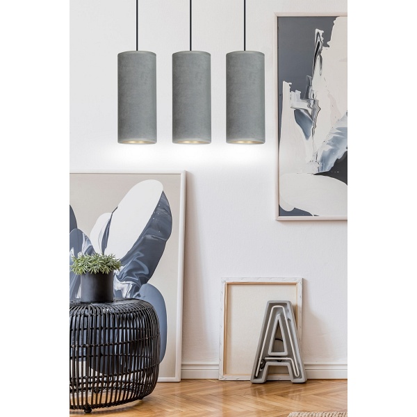Lampa wisząca BENTE 3 BL GRAY