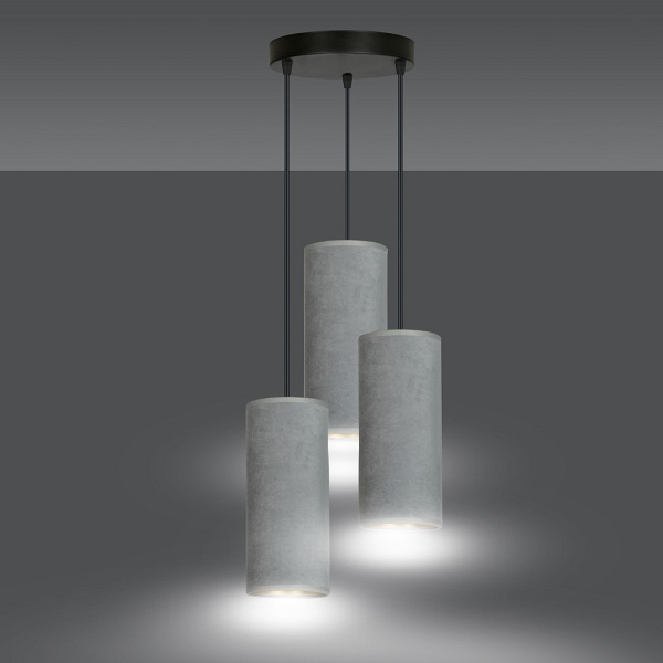 Lampa wisząca BENTE 3 BL PREMIUM GRAY
