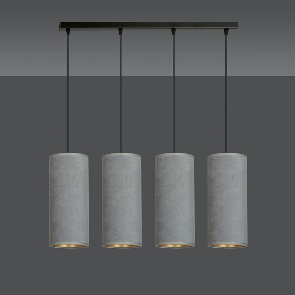 Lampa wisząca BENTE 4 BL GRAY