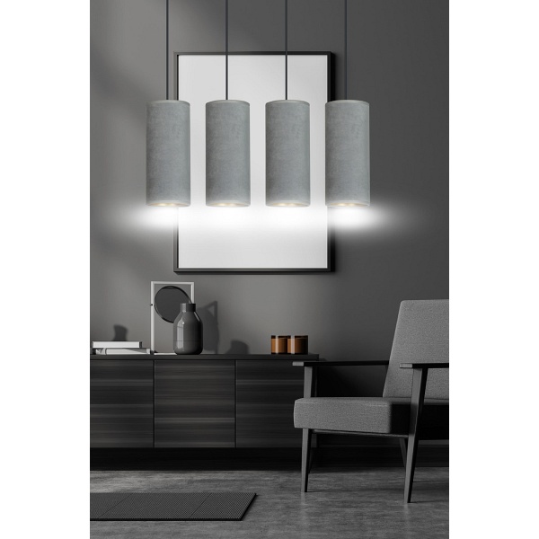 Lampa wisząca BENTE 4 BL GRAY