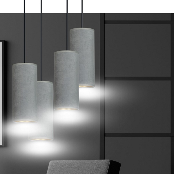Lampa wisząca BENTE 4 BL PREMIUM GRAY