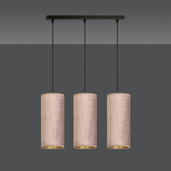 Lampa wisząca BENTE 3 BL ROSE