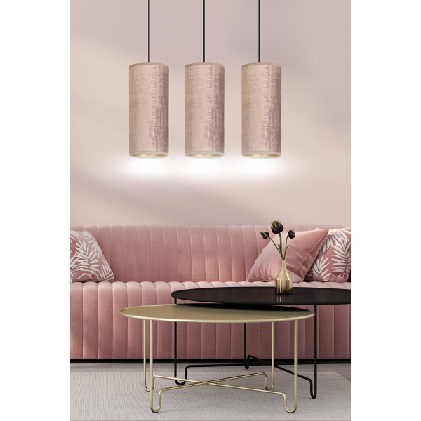Lampa wisząca BENTE 3 BL ROSE