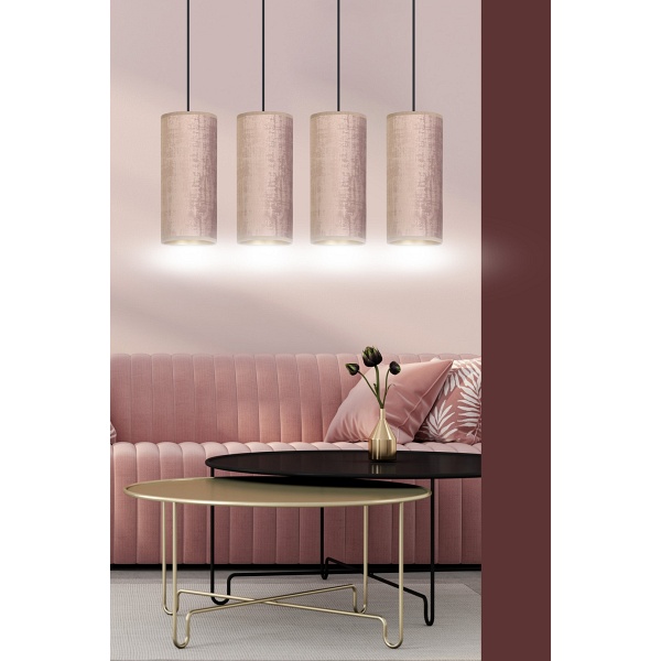 Lampa wisząca BENTE 4 BL ROSE