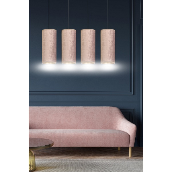 Lampa wisząca BENTE 4 BL ROSE