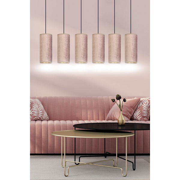 Lampa wisząca BENTE 6 BL ROSE