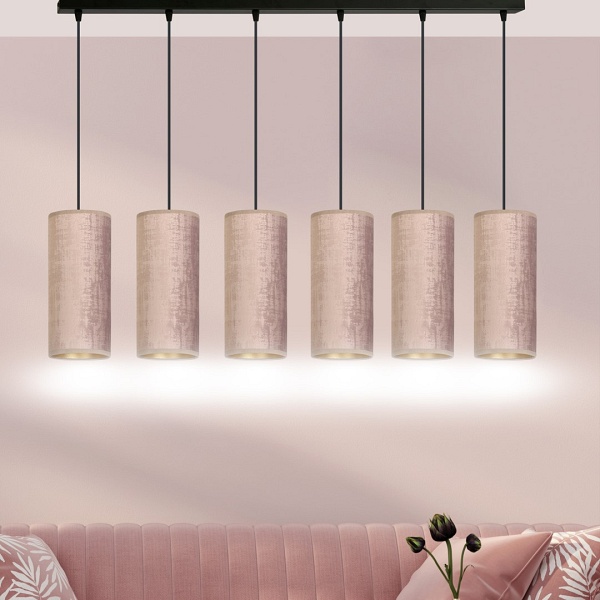 Lampa wisząca BENTE 6 BL ROSE