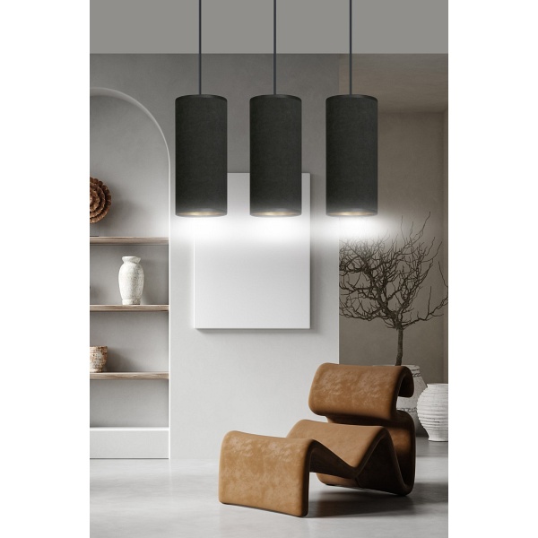 Lampa wisząca BENTE 3 BL BLACK