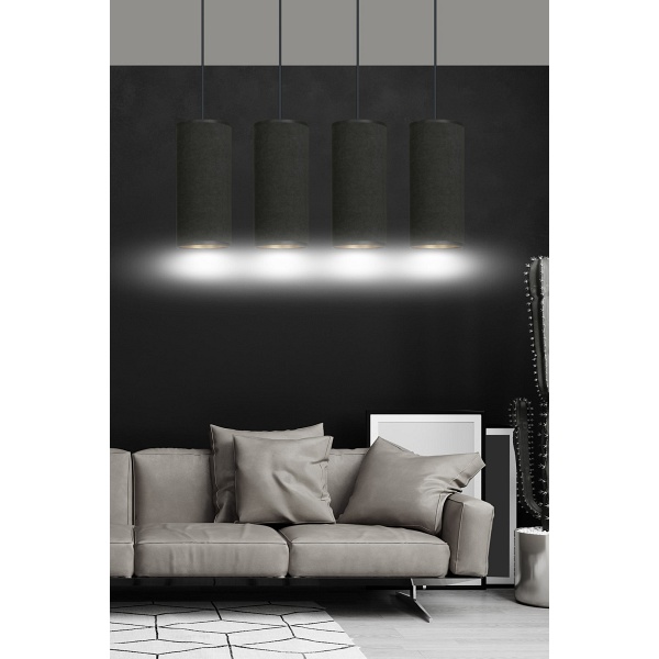 Lampa wisząca BENTE 4 BL BLACK