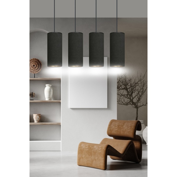 Lampa wisząca BENTE 4 BL BLACK
