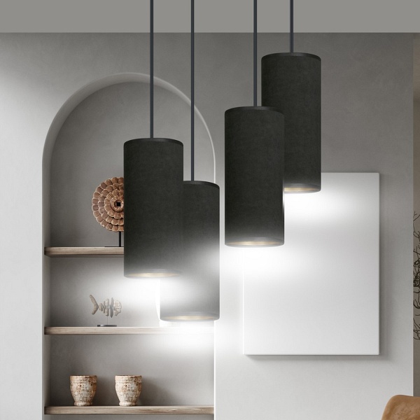 Lampa wisząca BENTE 4 BL PREMIUM BLACK