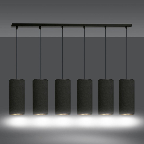 Lampa wisząca BENTE 6 BL BLACK