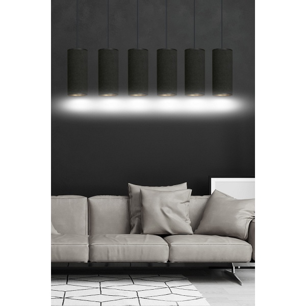 Lampa wisząca BENTE 6 BL BLACK