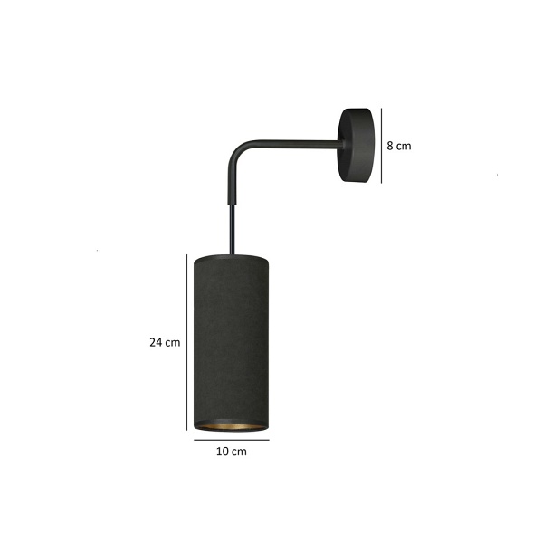 Kinkiet BENTE K1 BL BLACK