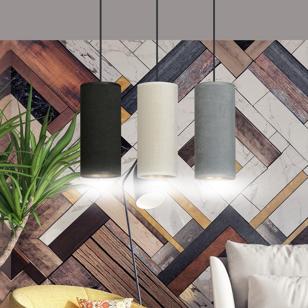 Lampa wisząca BENTE 3 BL MIX