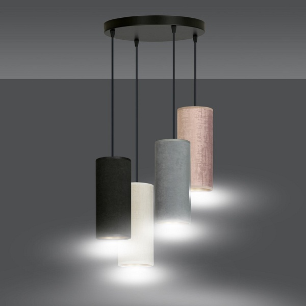 Lampa wisząca BENTE 4 BL PREMIUM MIX