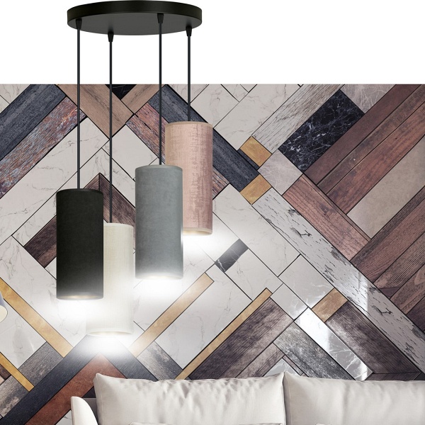 Lampa wisząca BENTE 4 BL PREMIUM MIX