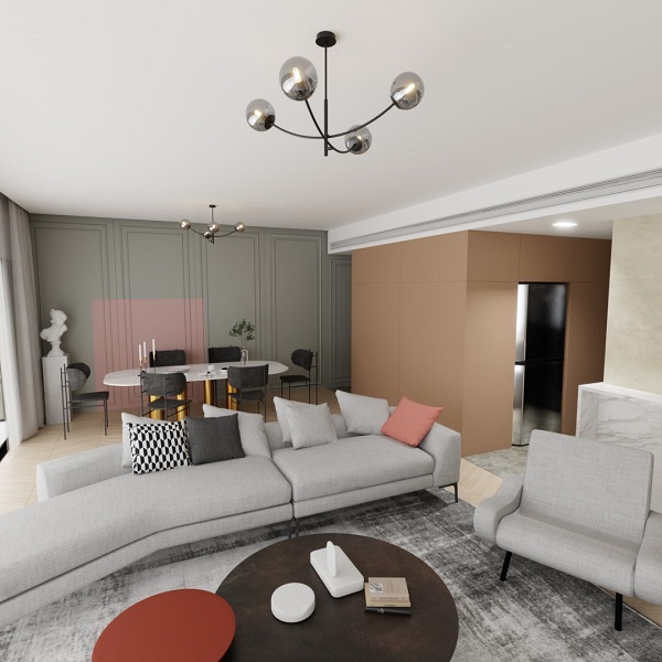 Lampa sufitowa HUNTER 4 BLACK/GRAFIT