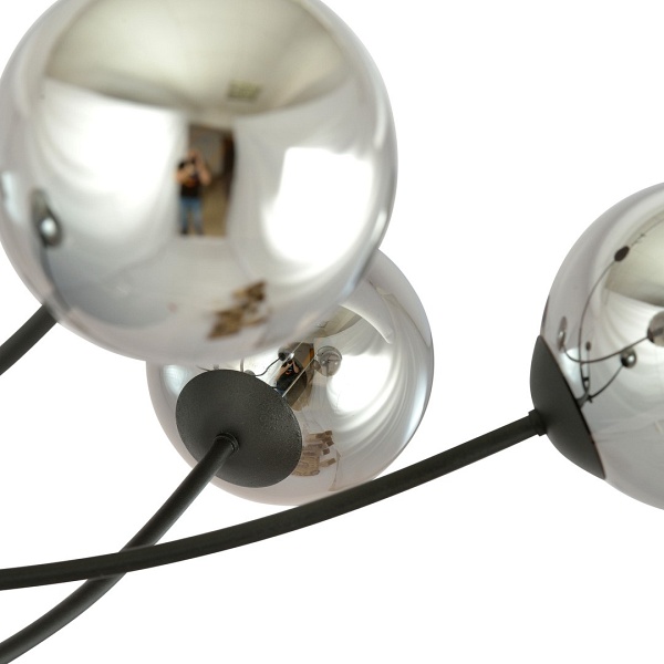 Lampa sufitowa HUNTER 6 BLACK/GRAFIT - Emibig