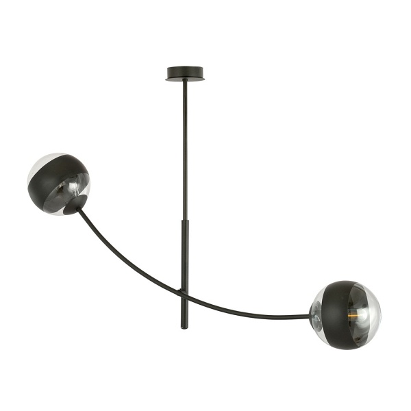 Lampa sufitowa HUNTER 2 BLACK/STRIPE - Emibig