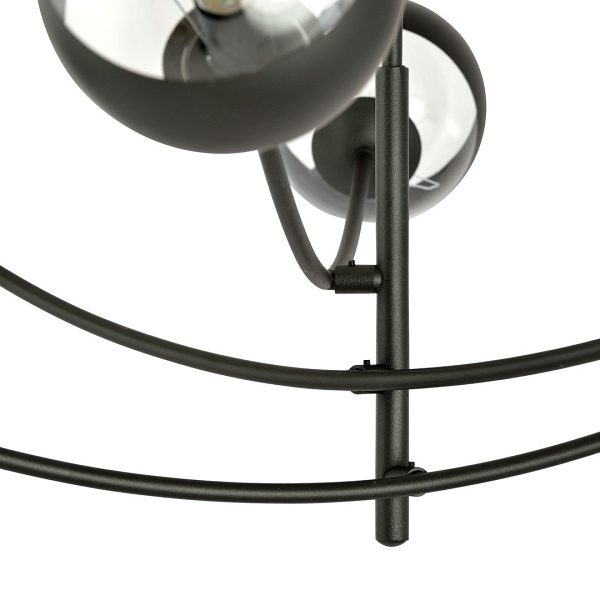 Lampa sufitowa HUNTER 6 BLACK/STRIPE