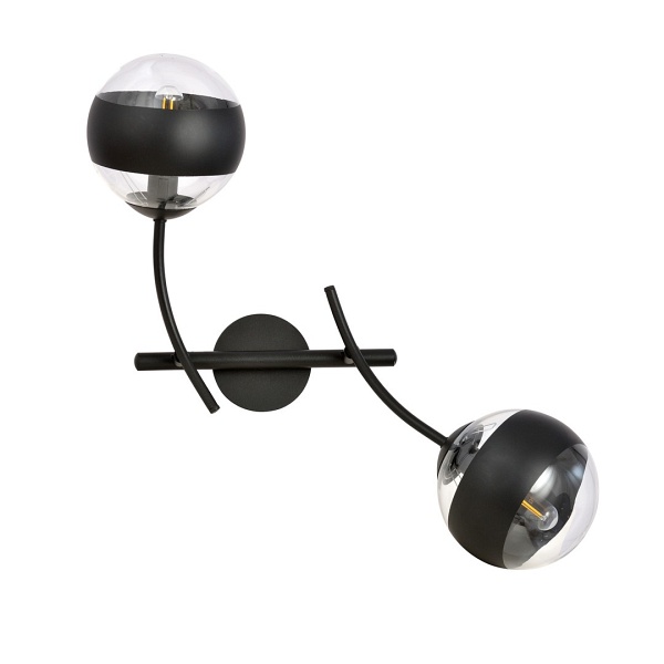 Kinkiet HUNTER K2 BLACK/STRIPE - Emibig