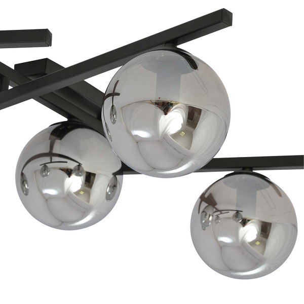 Lampa sufitowa SMART 4 BLACK/GRAFIT - Emibig