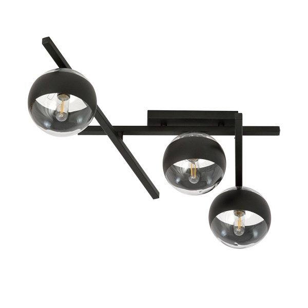 Lampa sufitowa SMART 3 BLACK/STRIPE - Emibig