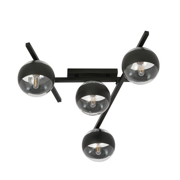 Lampa sufitowa SMART 4 BLACK/STRIPE - Emibig