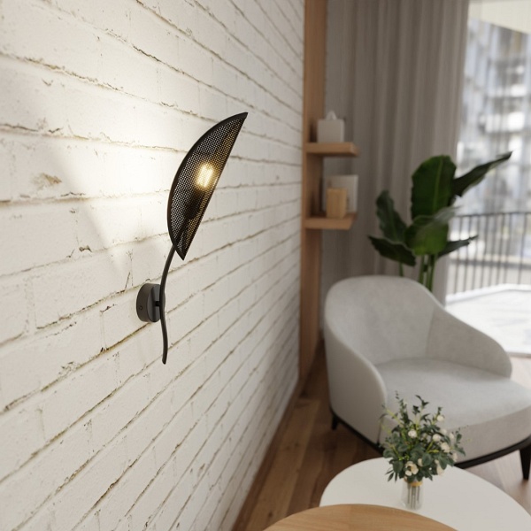 Kinkiet LOTUS K1 BLACK/GOLD