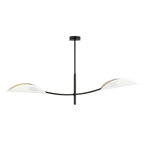 Lampa sufitowa LOTUS 2 WHITE/GOLD - Emibig