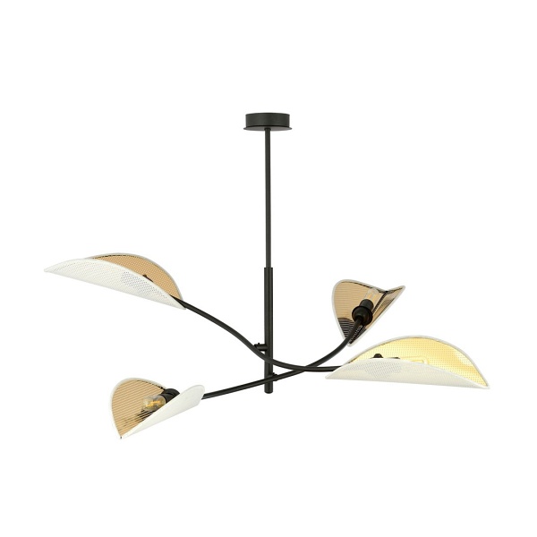 Lampa sufitowa LOTUS 4 WHITE/GOLD - Emibig